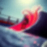 Flowrider surf machine in action