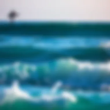 Pristine Waves Awaiting Surfers Glistening ocean waves perfect for surfing