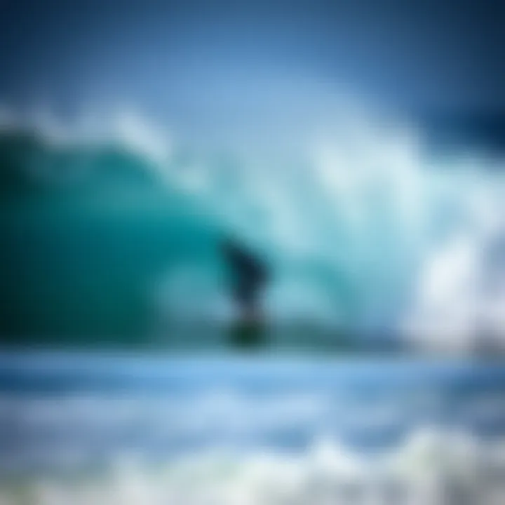 Surf Waves at Barra de la Cruz Vibrant surf waves crashing at Barra de la Cruz