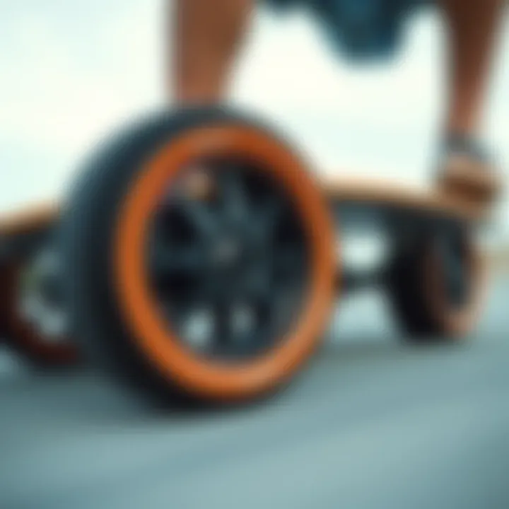 Speed Wheels for Ultimate Control Close-up of longboard wheels optimized for speed