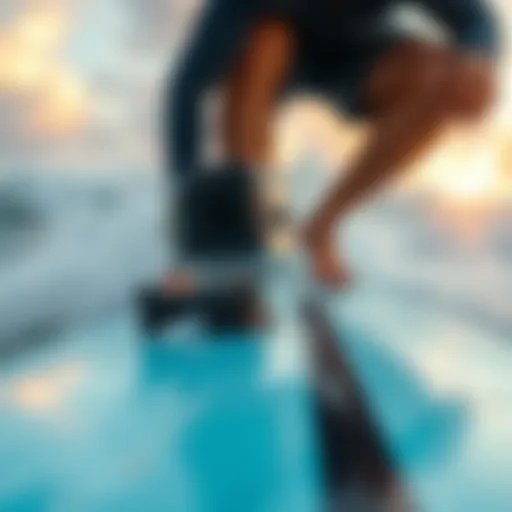 Magnetic Mount in Action on Surfboard Magnetic GoPro mount attached to a surfboard in action