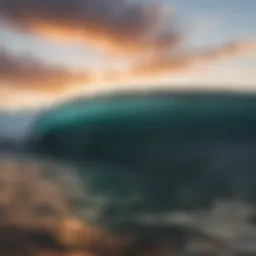 Sunset surf session at the famous Jaws beach