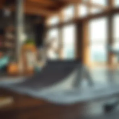 Blueprint for a mini ramp design
