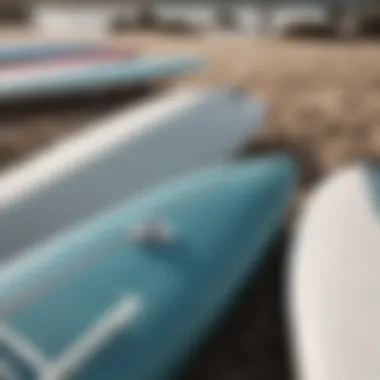 Detailed Look at Surfboard Trucks A close-up view of surfboard trucks showcasing their intricate design and components