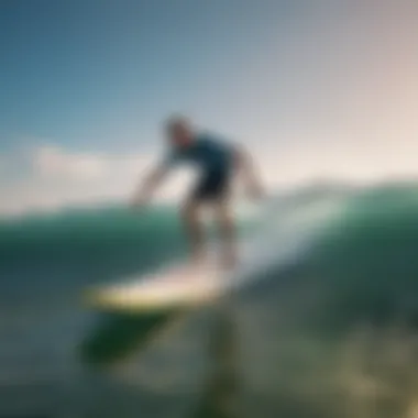 Rider Showcasing Surfboard Tricks A rider performing tricks with a surfboard emphasizing the impact of quality trucks on performance