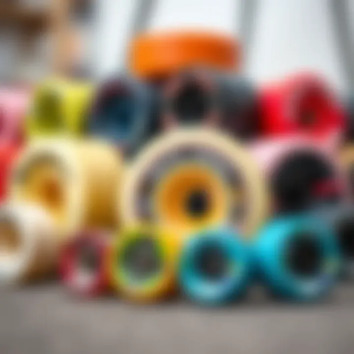 Exploring Skateboard Wheel Options Variety of skateboard wheels with different sizes and hardness ratings