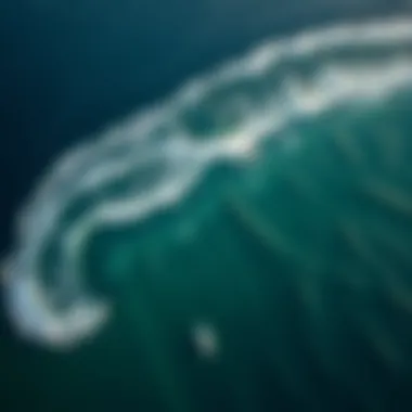 Aerial View of the Pacific Ocean Breathtaking aerial view of the Pacific Ocean showcasing its vastness and intricate coastlines.