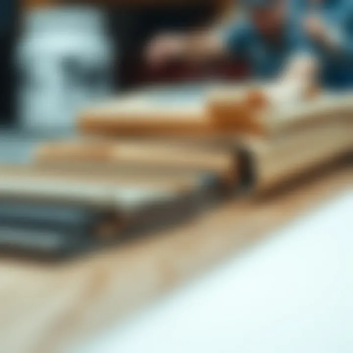Close-up of high-quality materials for deck ramp construction