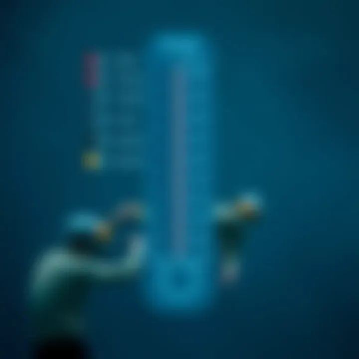 Water Temperature Scale Visual representation of water temperature scales
