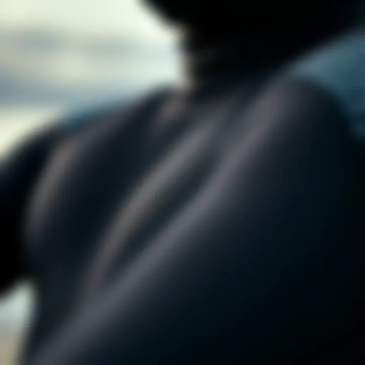 Wetsuit Material and Texture Close-up of wetsuit material and texture