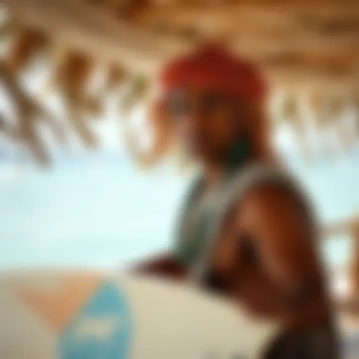 Cultural Ties to Surfing Cultural significance of surfing depicted through local life