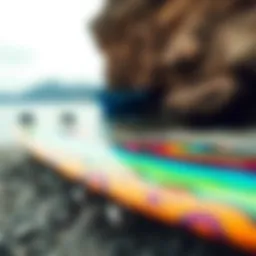 Custom Zap skimboard featuring vibrant graphics