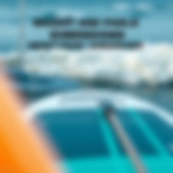 Weight and Paddle Board Dimensions A chart illustrating the relationship between weight and paddle board dimensions