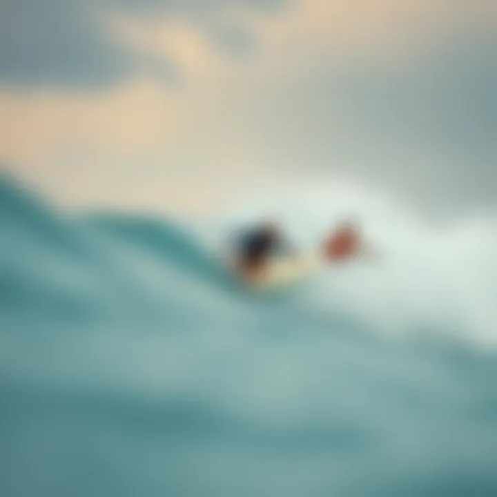 Surfers Riding Diverse Waves Surfers enjoying diverse wave conditions in the Maldives