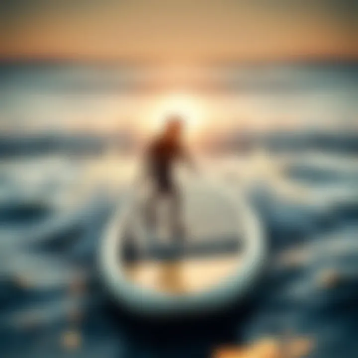 Sustainable Aspects of Electric Stand-Up Boards An eco-friendly electric stand-up board highlighting sustainability