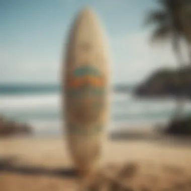 An eco-friendly surfboard made of sustainable materials