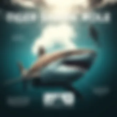 Understanding the Ecological Role of Tiger Sharks An engaging infographic illustrating the ecological impact of tiger sharks