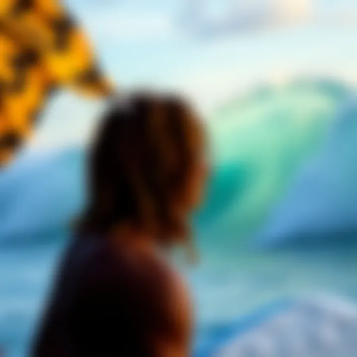 Impact of Environment on Lung Health for Surfers Beautiful coastal scene highlighting healthy surf environment