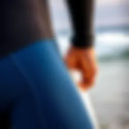 Close-up of high-quality neoprene wetsuit material