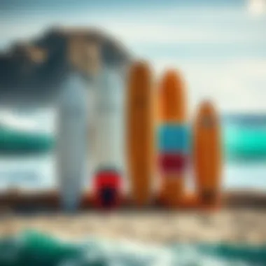 Comparative Analysis of Surfboards An illustration comparing Austin Keen boards to other leading surfboards in the market.