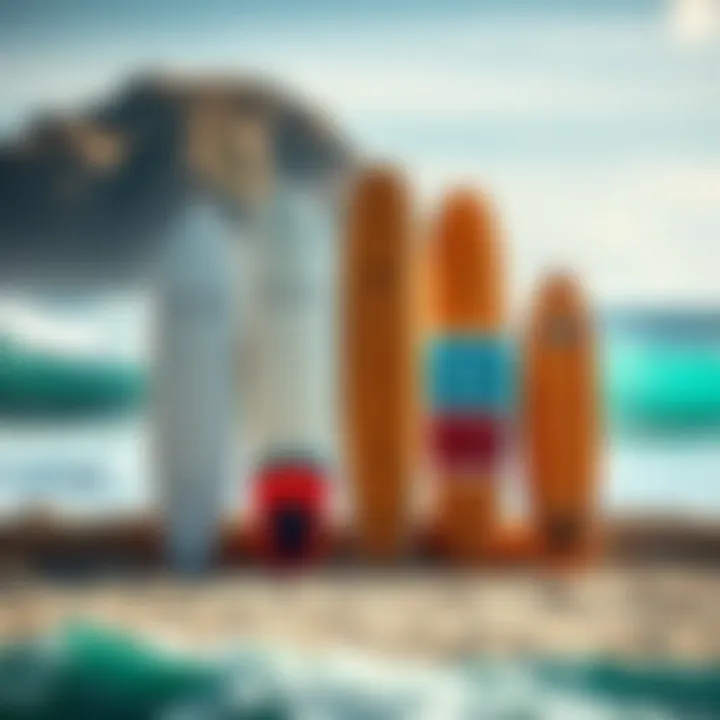 Comparative Analysis of Surfboards An illustration comparing Austin Keen boards to other leading surfboards in the market.