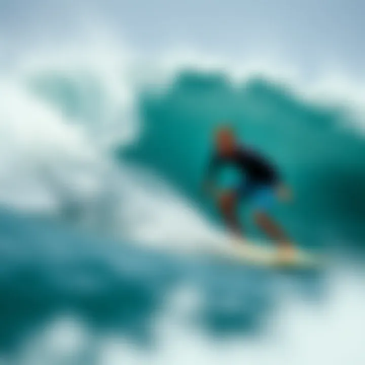 Austin Keen's Impact on Surf Culture An artistic representation of Austin Keen's influence in surf culture.