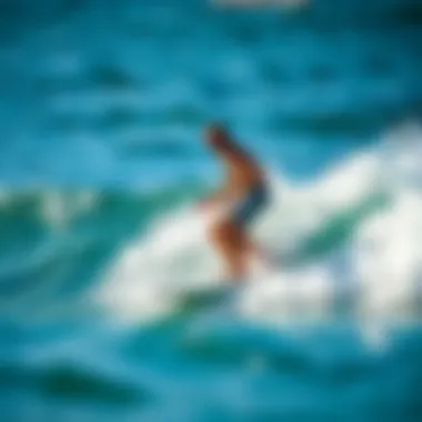 Performance in Action: Austin Keen Boards A surfer demonstrating the performance capabilities of an Austin Keen board on the waves.