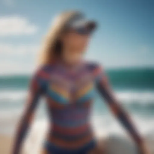 Vibrant colors and patterns of Australian surf wear