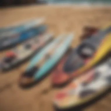 Various models of Axis Kiteboards displayed together