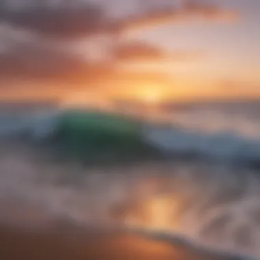 Sunset Serenity at Cold Hawaii A vibrant sunset casting colors over the Cold Hawaii surf scene