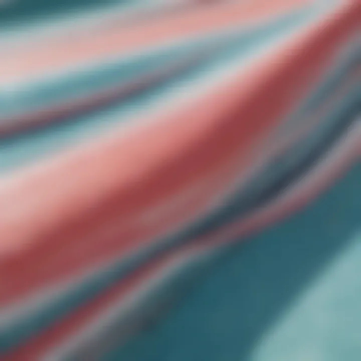 Close-up of surf bikini fabric texture