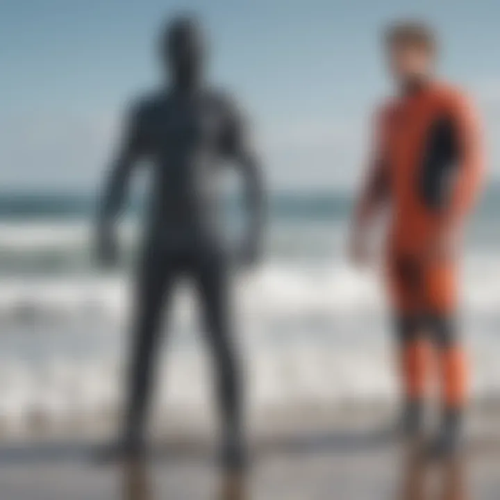 Detailed comparison of dry suit and wet suit materials