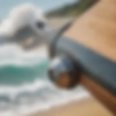 Materials and Craftsmanship of Affordable Surf Rods A close-up of a surf rod showcasing its materials and craftsmanship