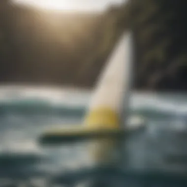 Traditional vs Hydro Tech Fins Comparison of traditional fins and hydro tech fins on surfboard