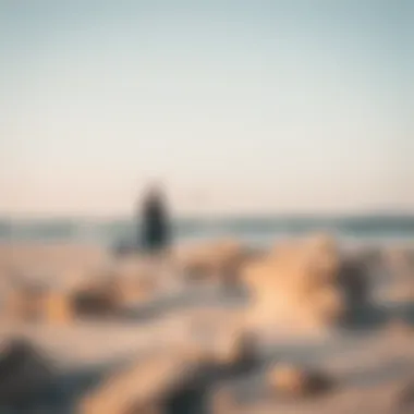 Ideal Beach Conditions for Kite Surfing A serene beach on Paros with perfect wind conditions for kite surfers