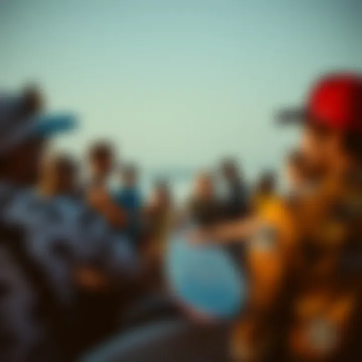 Vibrant Landsurfing Community Community gathering of landsurf enthusiasts sharing experiences