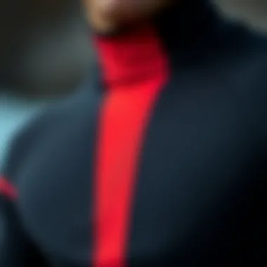 Wetsuit Material and Thermal Efficiency Close-up view of wetsuit material highlighting thermal efficiency