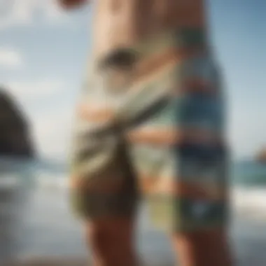 Eco-friendly board shorts made from recycled materials