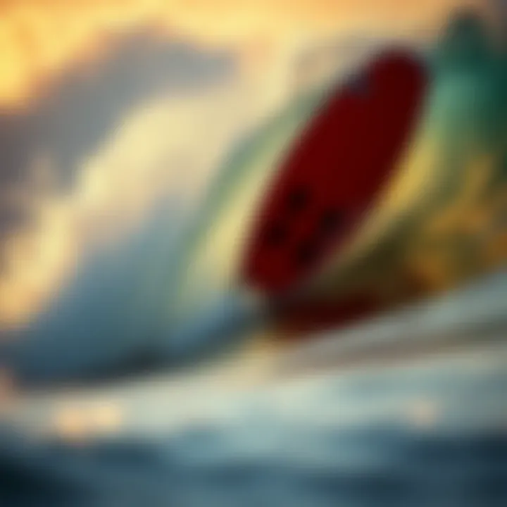 Mach 9 in Action on a Vibrant Wave An action shot of the Mach 9 in use on a vibrant wave, highlighting its performance capabilities