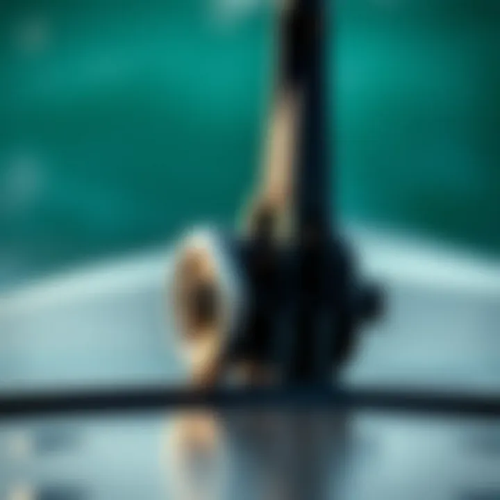 Innovative Design: The Hydrofoil Mechanism Close-up of the hydrofoil mechanism showcasing its design