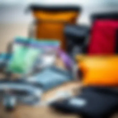 Variety of Waterproof Key Pouches Different styles and colors of waterproof key pouches displayed