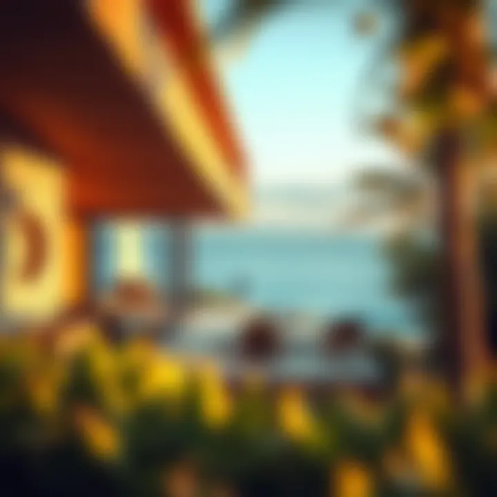 Modern Beachfront: Living in Harmony with Nature A modern beachfront property harmoniously integrating with its natural surroundings