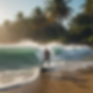 Local surfers enjoying the vibrant culture and community at a surf event.