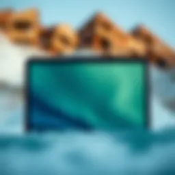 Sleek design of the Surf Onn Tablet Gen 2 showcasing its modern aesthetics