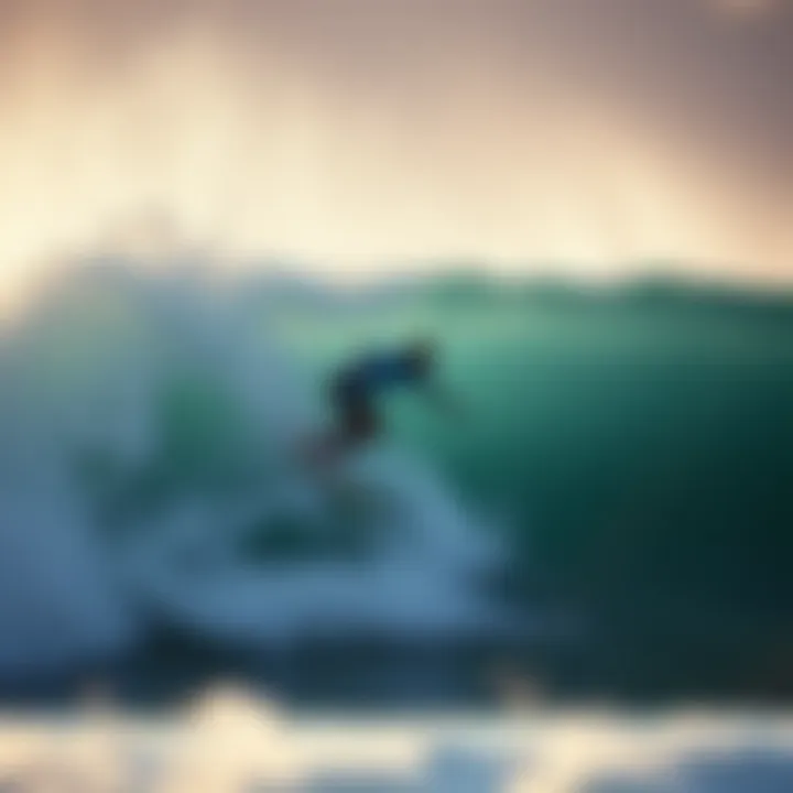 Surfers Riding Waves Surfers riding artificial waves at a Texas surf park