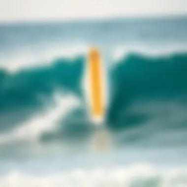 Surfboard Performance in Action Surfboard on a wave demonstrating performance