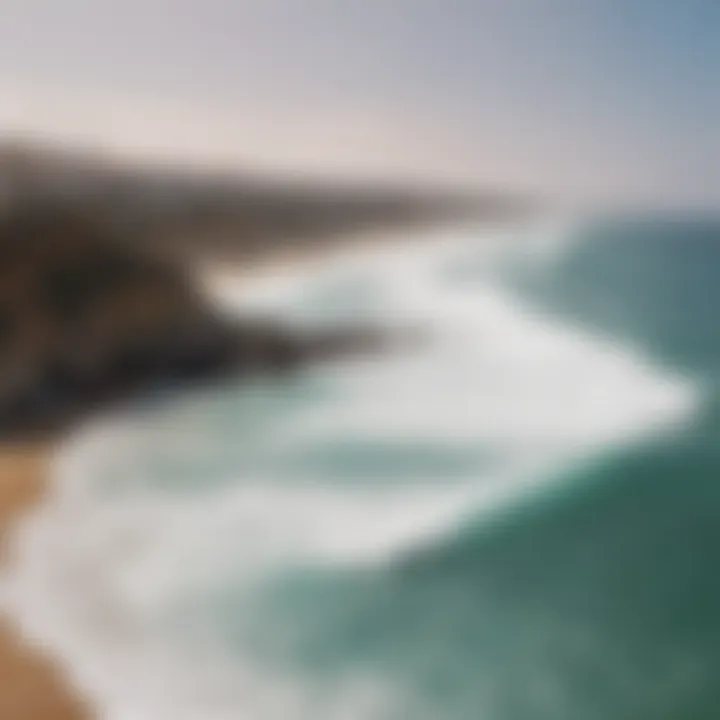 A panoramic view of Ericeira showcasing its stunning coastline