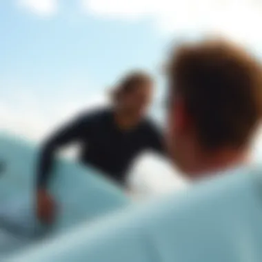 Surfers engaging with Surfline app for real-time updates