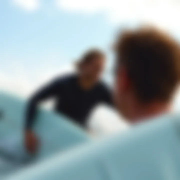 Surfers engaging with Surfline app for real-time updates