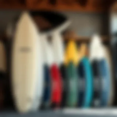 Diverse Models of Arris Surfboards Range of Arris Surfboard models displayed